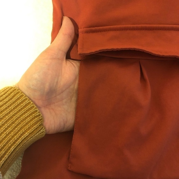 PRANA Jacket Women's Size Medium Red Utility With Hood Front Zipper Pockets - Picture 15 of 16